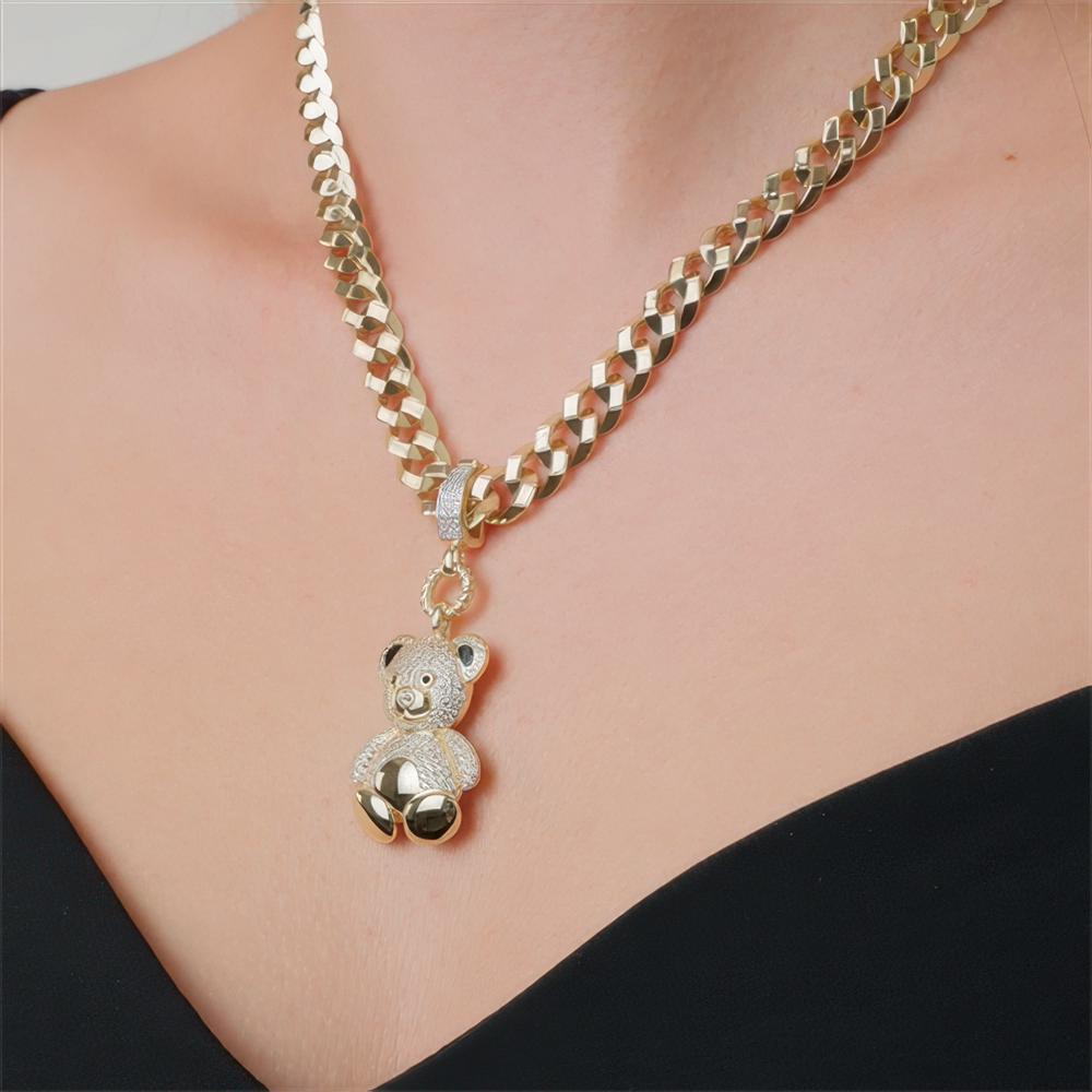 Taşlı 3D Ayıcık Charm