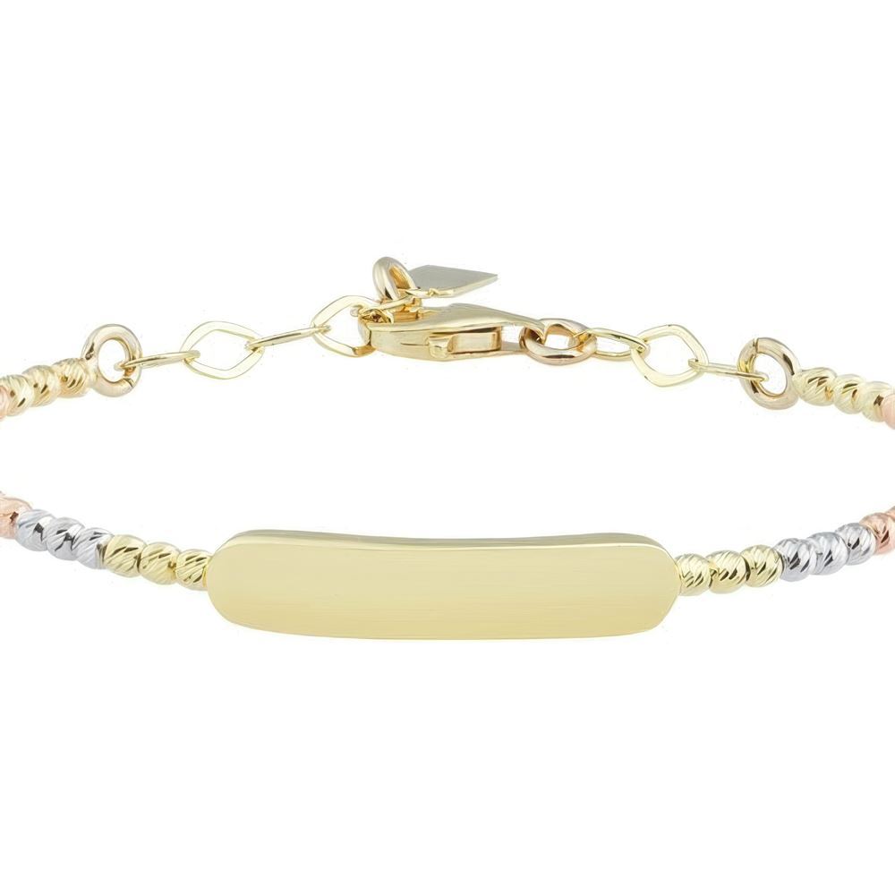 İsim Yazılabilen Altın Çocuk Bilezik 4,5X3,5Cm Çap