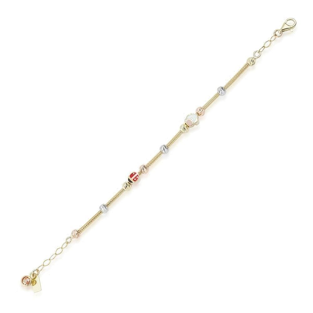 Uğur Böceği Mineli Çocuk Bilekliği 15Cm Bileklik