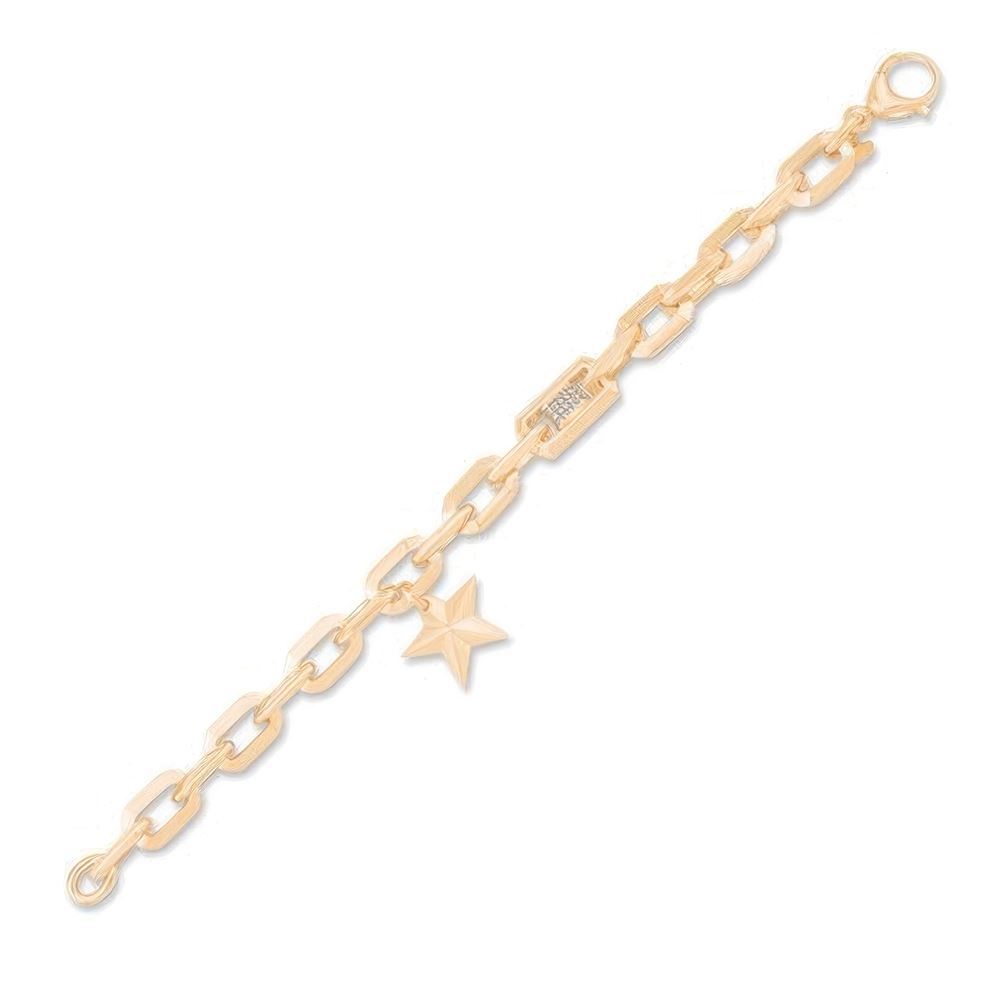 İtalyan Tasarım Taş Detaylı Yıldız Bileklik 18CM