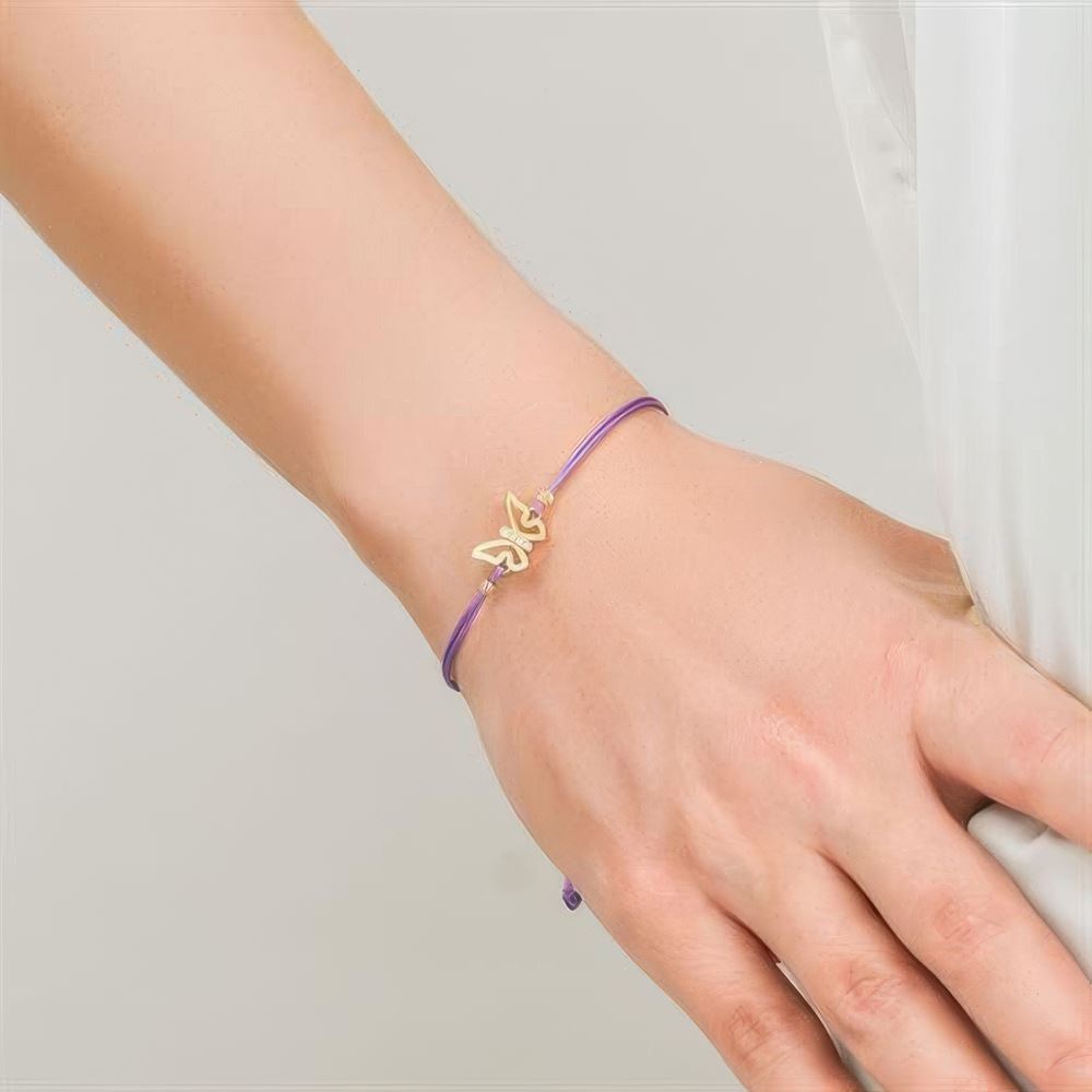 Altın Kalp Taşlı Bileklik AYARLANABİLİR