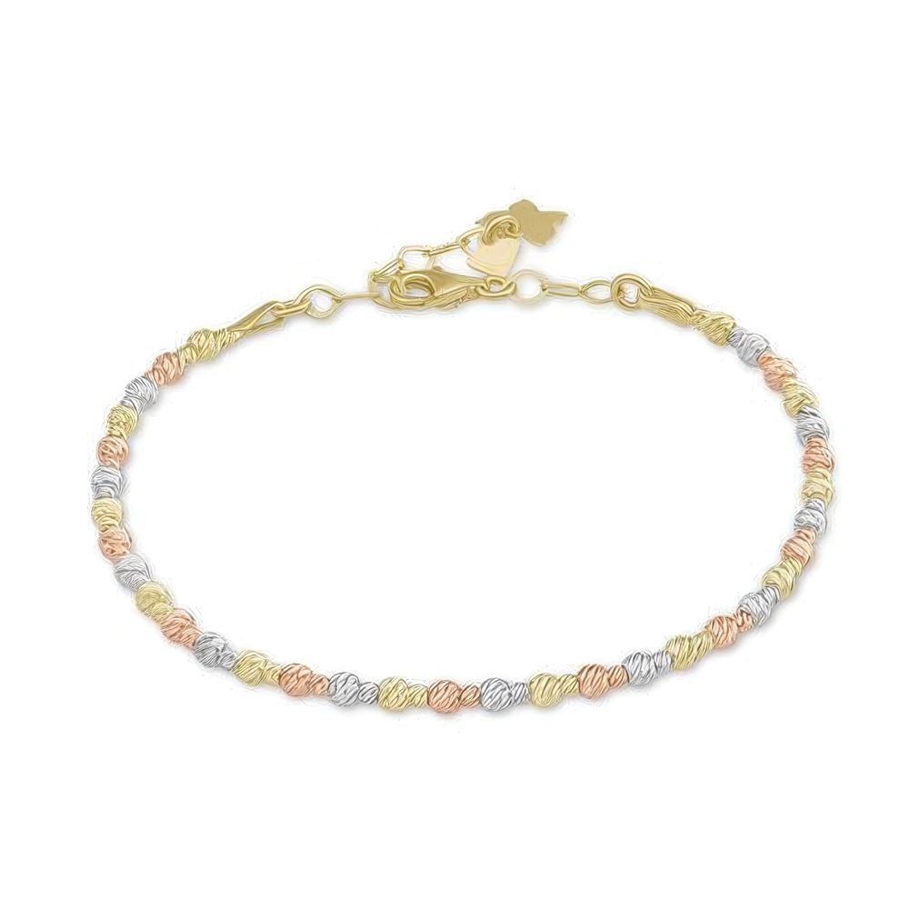 Kalemli Top Altın Bileklik 18CM