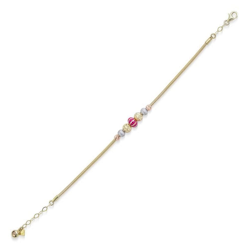 14 Ayar Altın Trend Bileklik 18CM