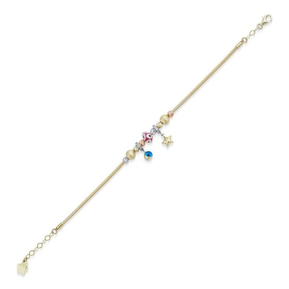Altın Yıldızlı Şans Bileklik 18CM