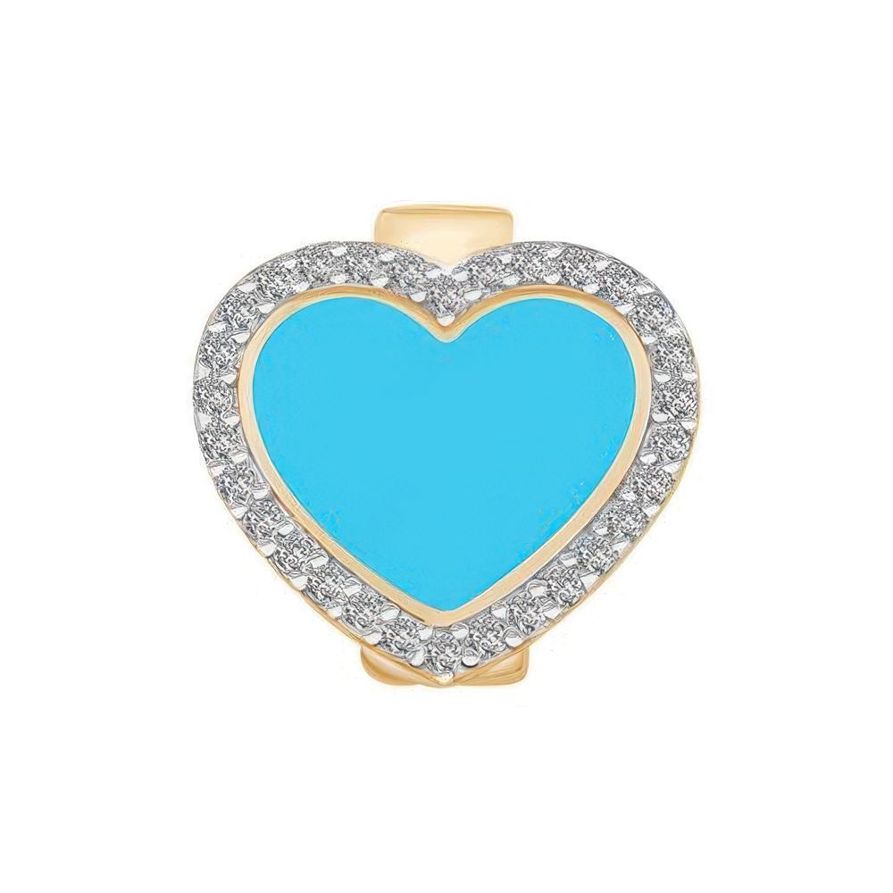 Mavi Kalp 9Mm Bileklik Charm