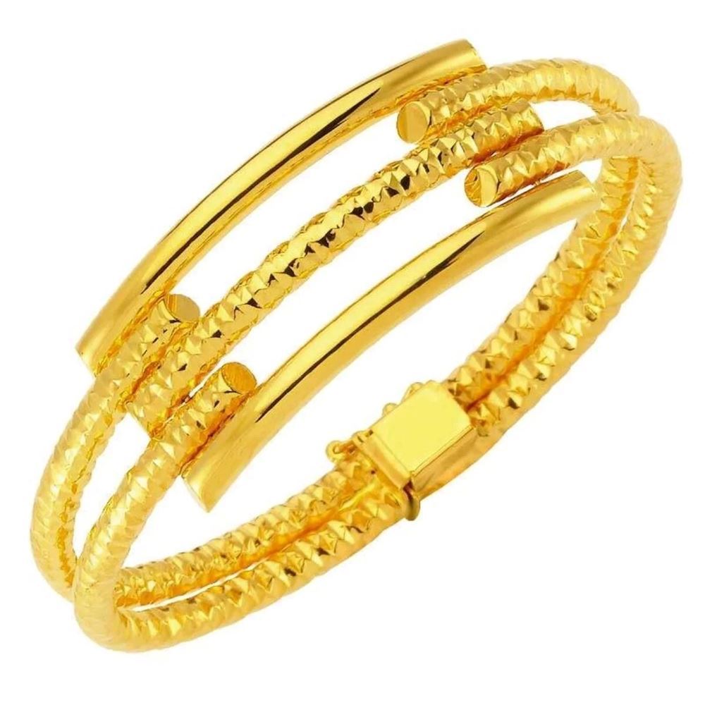 22 Ayar Taşsız Altın Kelepçe Bilezik (Sade Model)