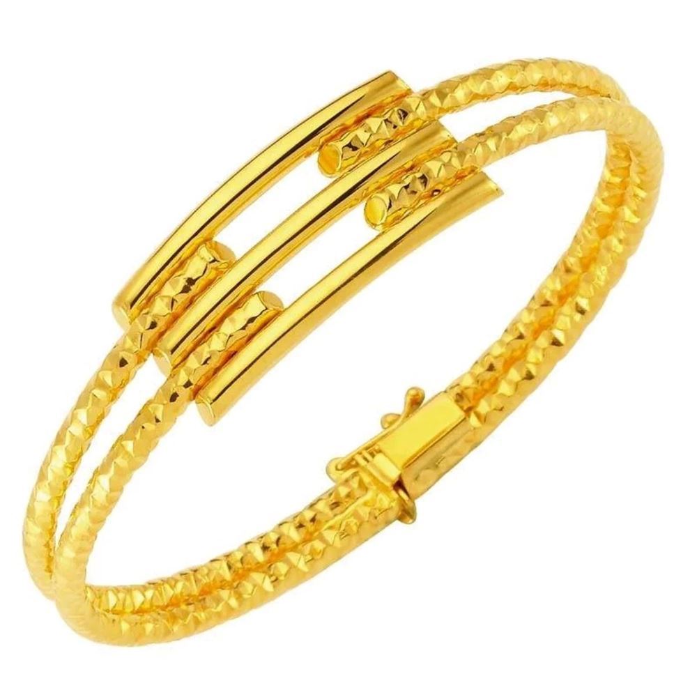 22 Ayar 3 Sıralı Kaburga Altın Bilezik