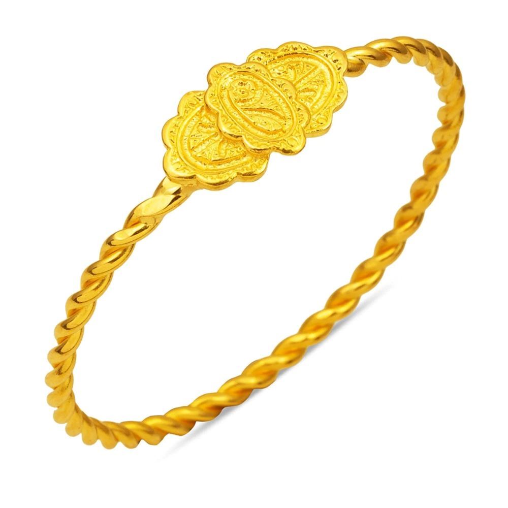 22 Ayar Erzurum Burma Altın Bilezik (Kalın Model)