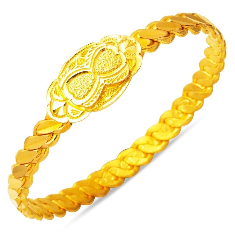 22 Ayar Kilitli Erzurum Burması Altın Bilezik (El İşçiligi)