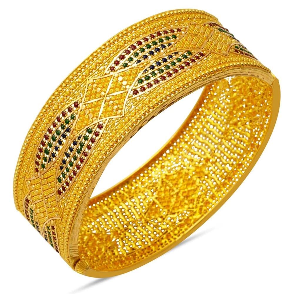 22 Ayar Hint İşi Altın Kelepçe Bilezik (El İşçiligi)