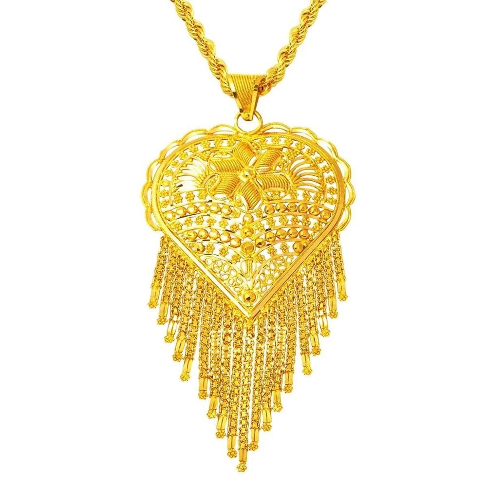 22 Ayar Hint İşi Altın Kolye Özel Tasarım 37
