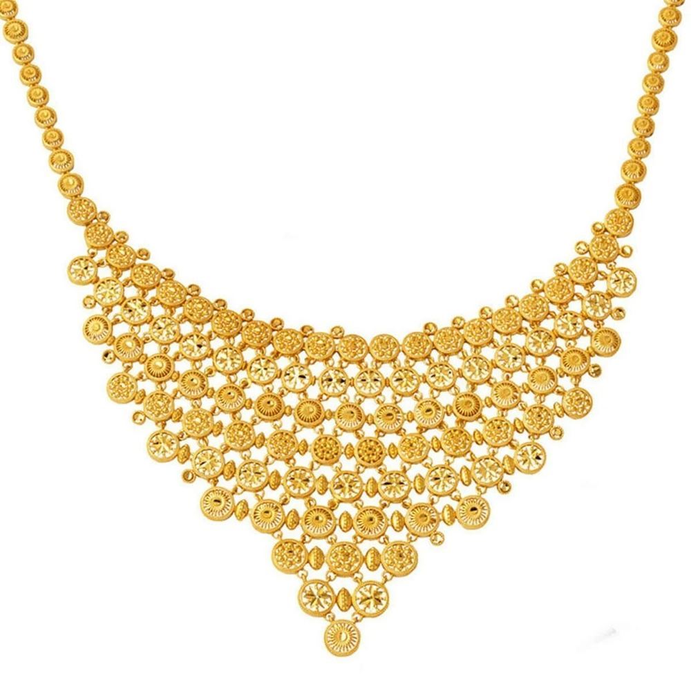 22 Ayar Hint İşi Altın Kolye Özel Tasarım 33