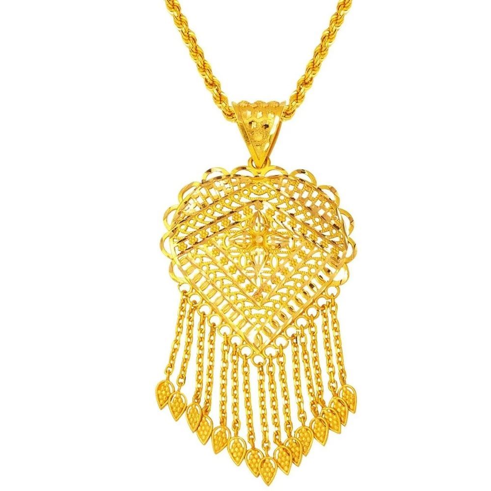 22 Ayar Hint İşi Altın Kolye Özel Tasarım 34