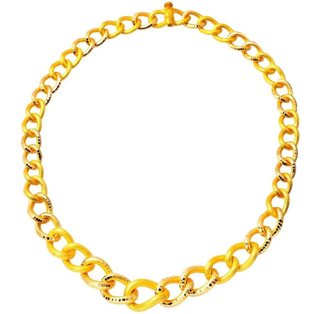 22 Ayar Samanyolu Altın Zincir 45 cm Modern Kolye