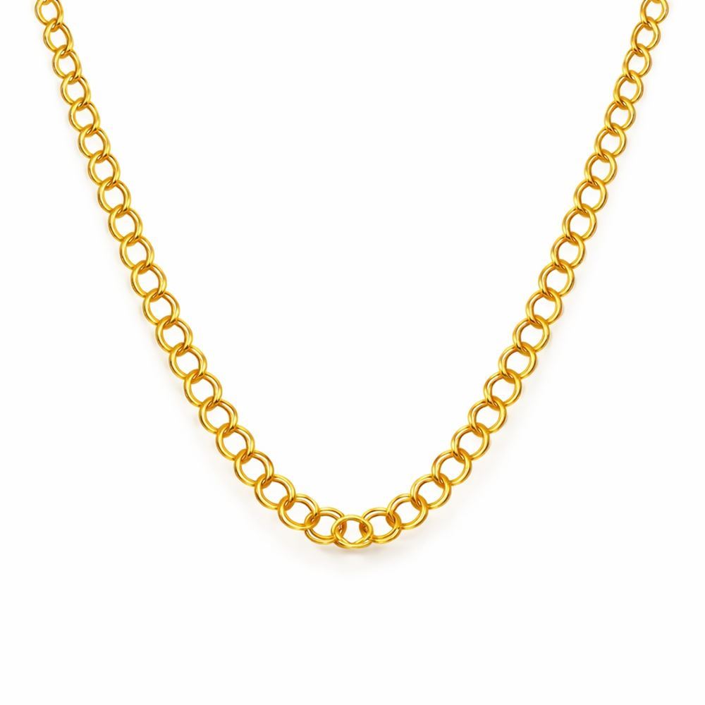 22 Ayar Samanyolu Altın Zincir 55 cm Modern Kolye