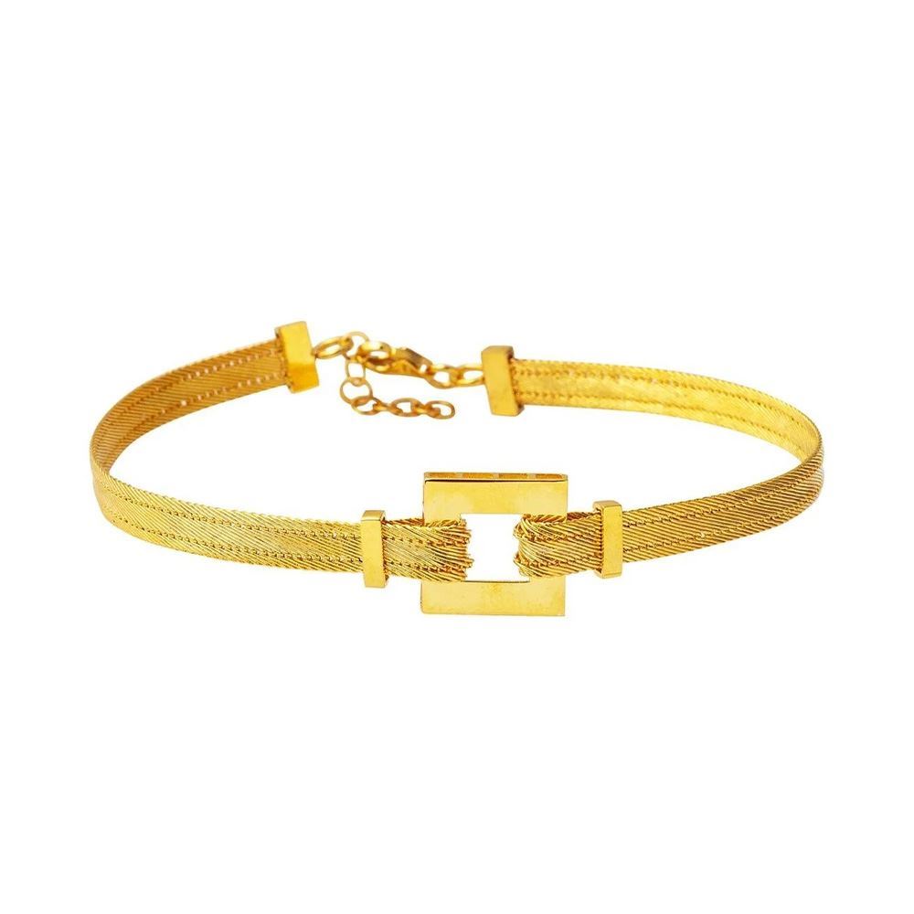 22 Ayar Gelin  Altın Trabzon Hasır Bileklik Altın Bileklik