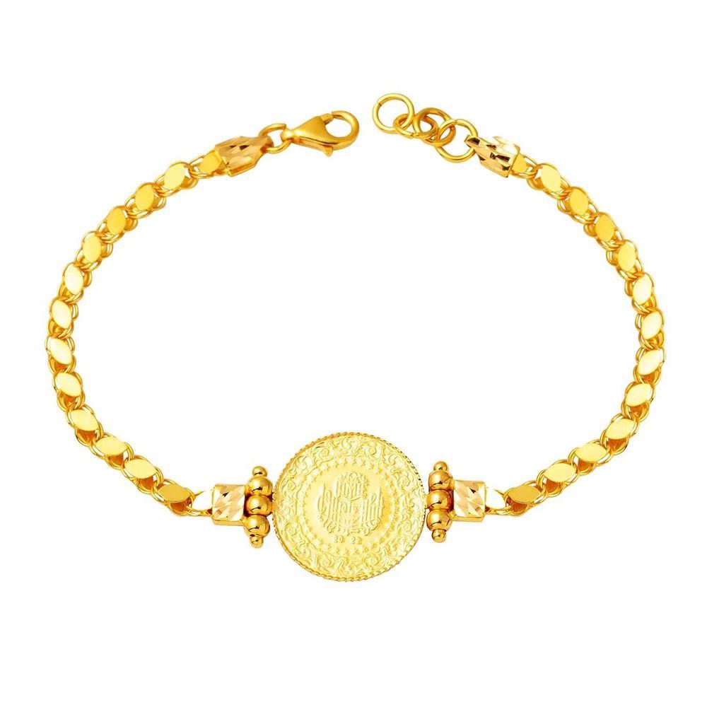 22 Ayar Yarım Altınlı Bileklik Altın Bileklik