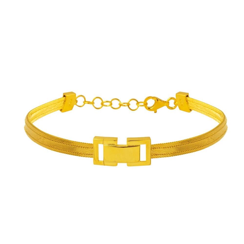 22 Ayar Modern Tokalı  Trabzon Hasır Altın Bileklik Altın Bileklik