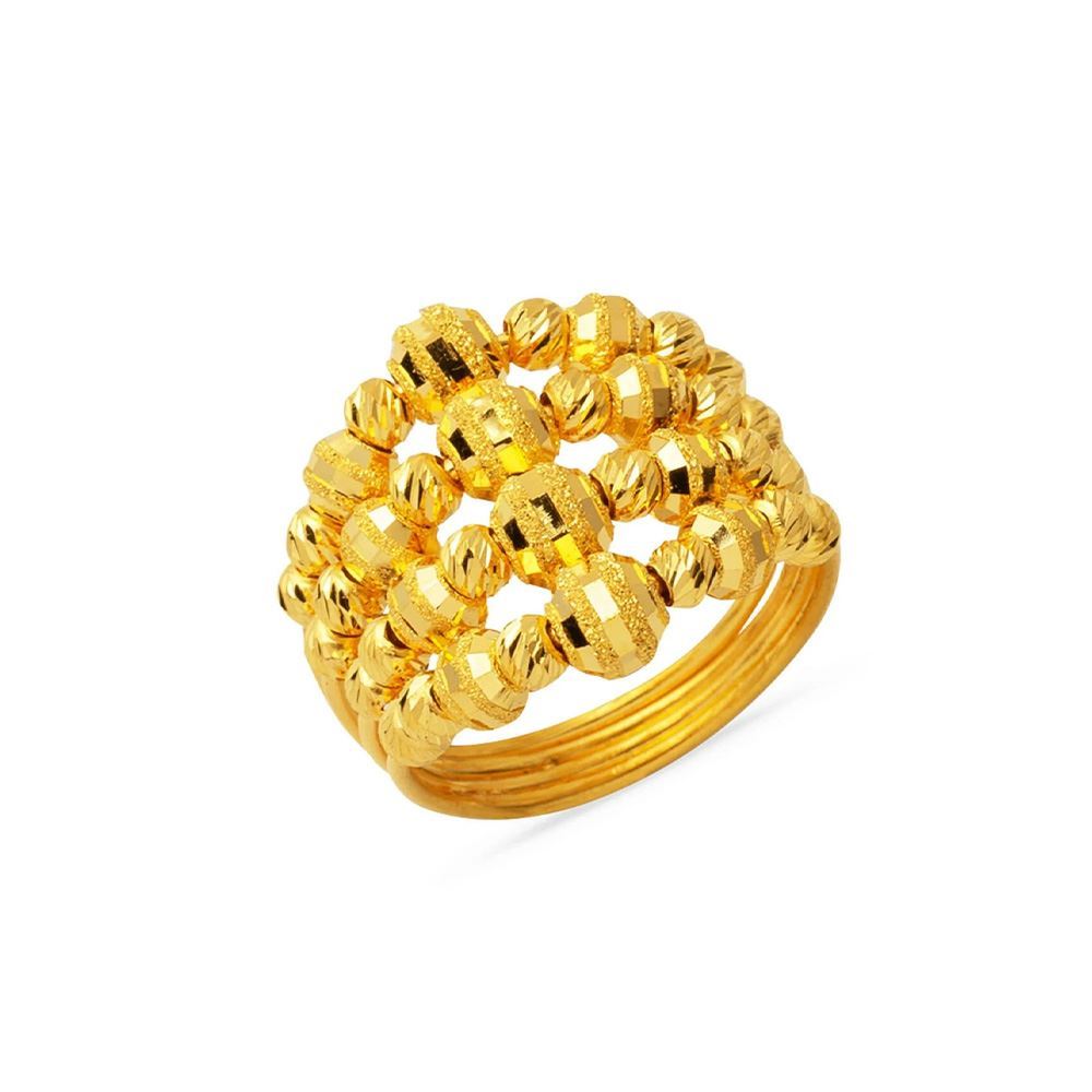 22 Ayar 4 Sıra Kalemli Dorika Altın Yüzük