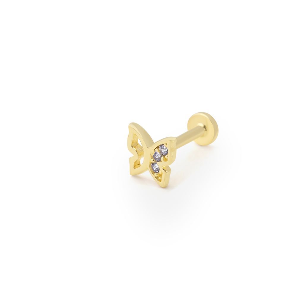Kelebek Taşlı Piercing