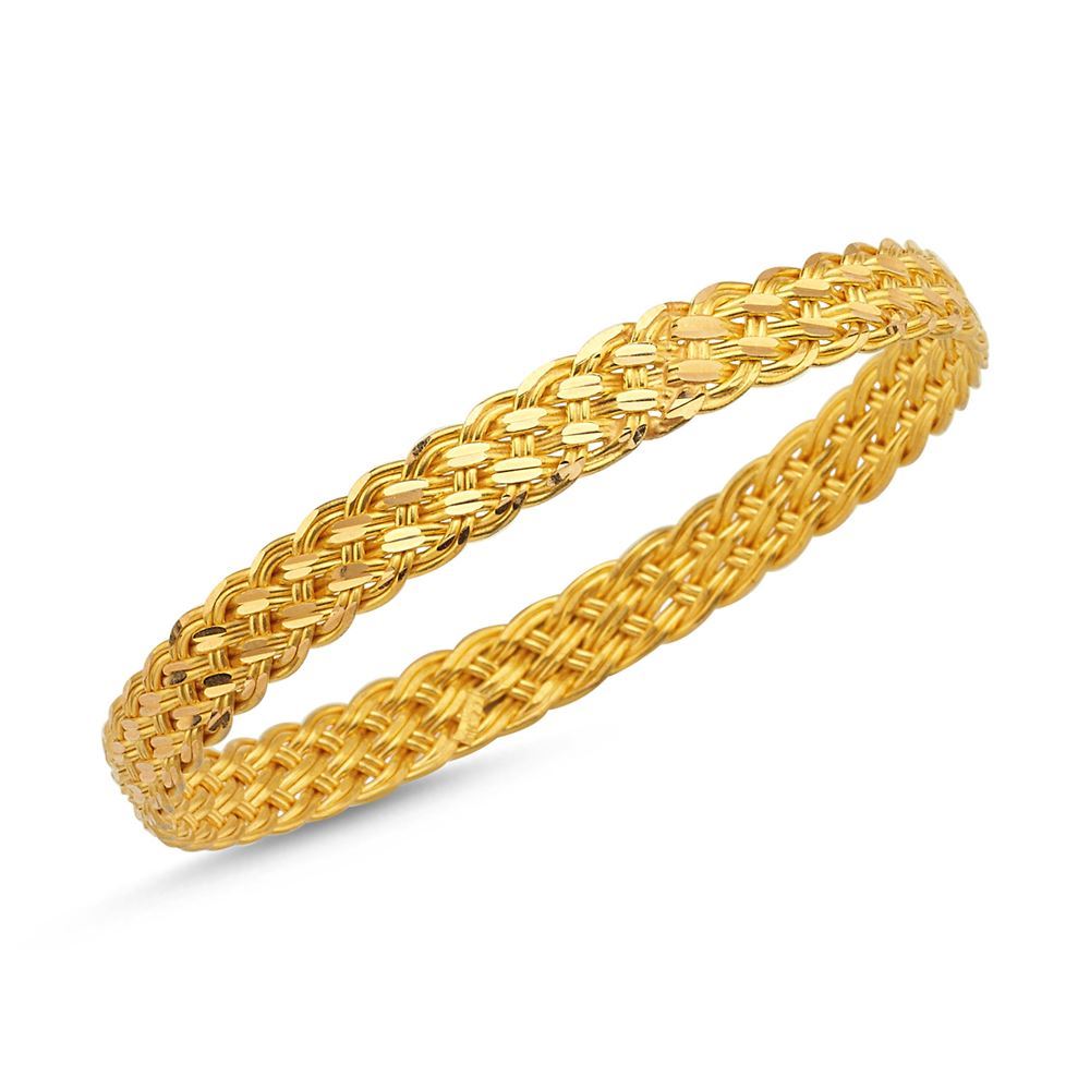 22 Ayar Sepet Örme Altın Bilezik 25 Gr