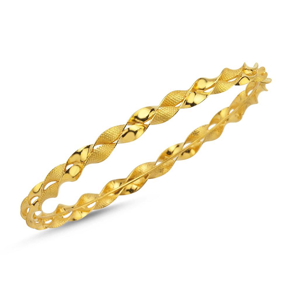 22 Ayar Makarna Örme Altın Bilezik 10 Gr