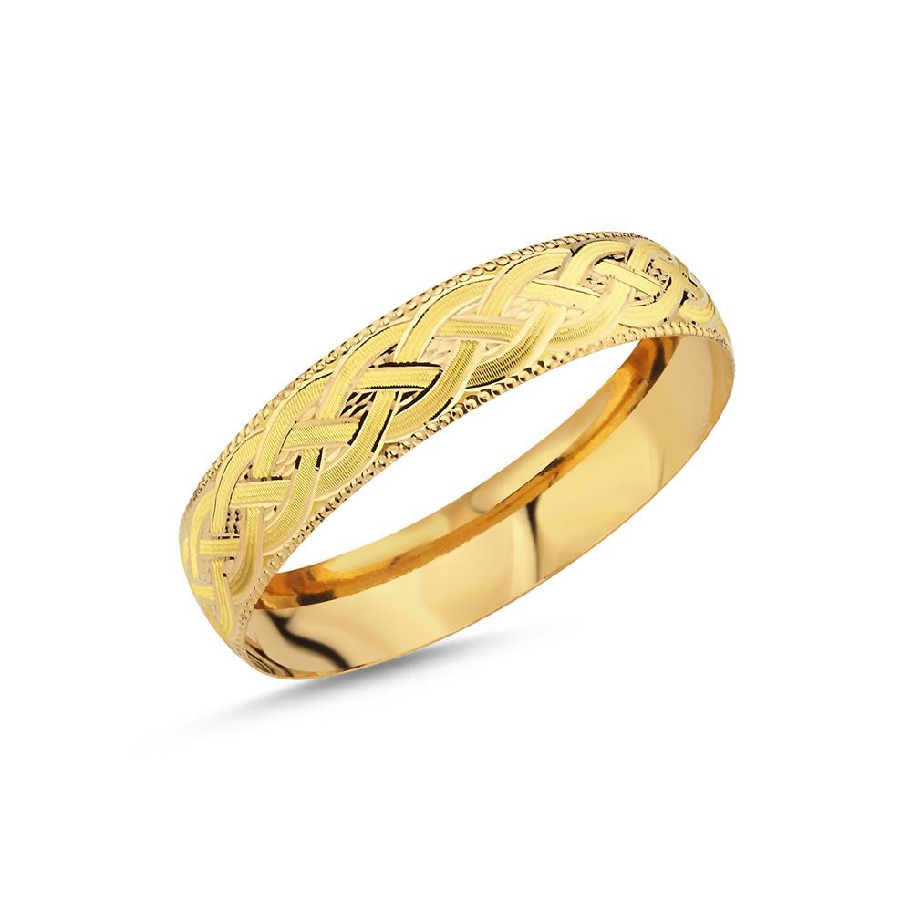 22 Ayar Tel Altın Bilezik 15mm 20 Gr