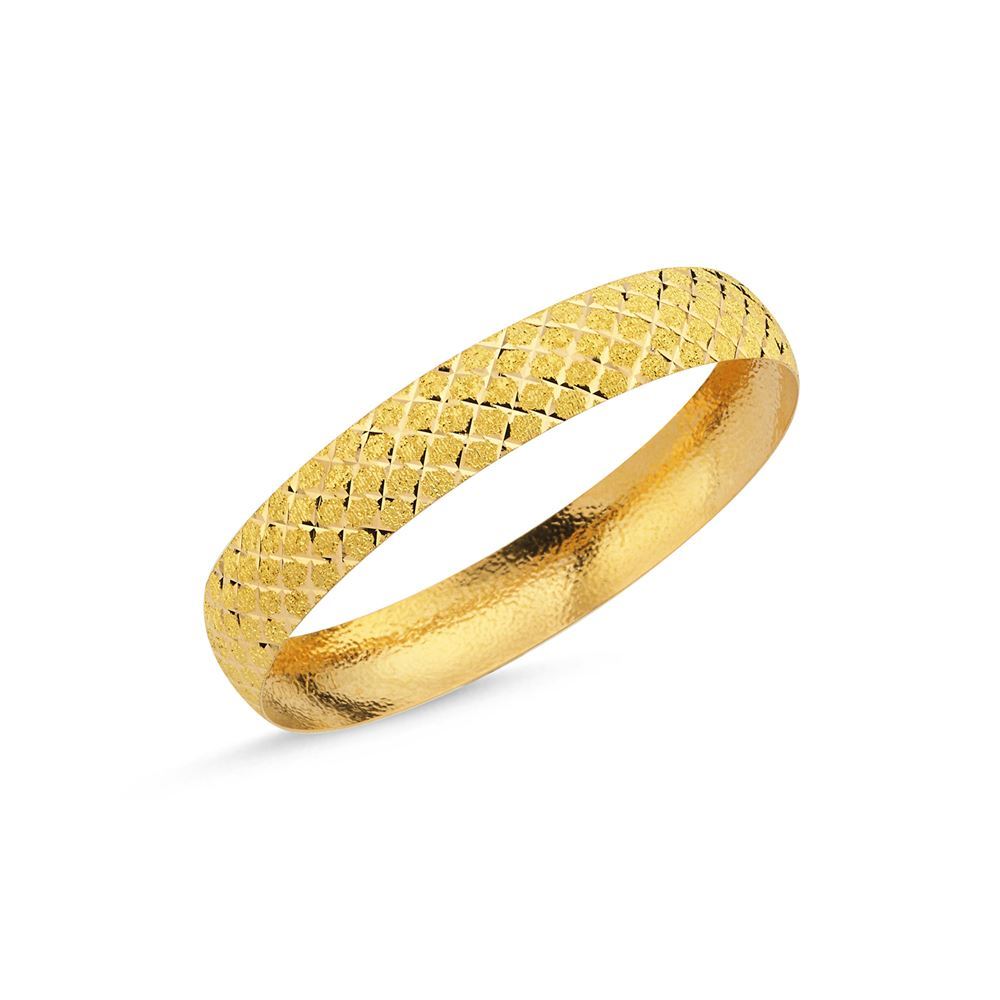 22 Ayar Tel Altın Bilezik 12mm 15 Gr