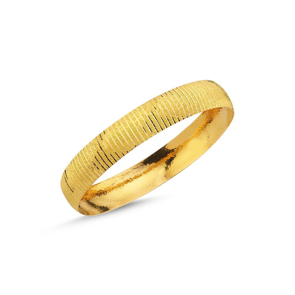 22 Ayar Tel Altın Bilezik 12mm 15 Gr