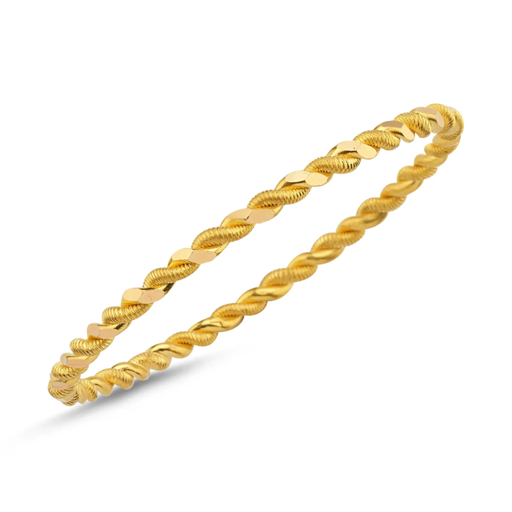 22 Ayar İkili Burma Altın Bilezik 50 Gr