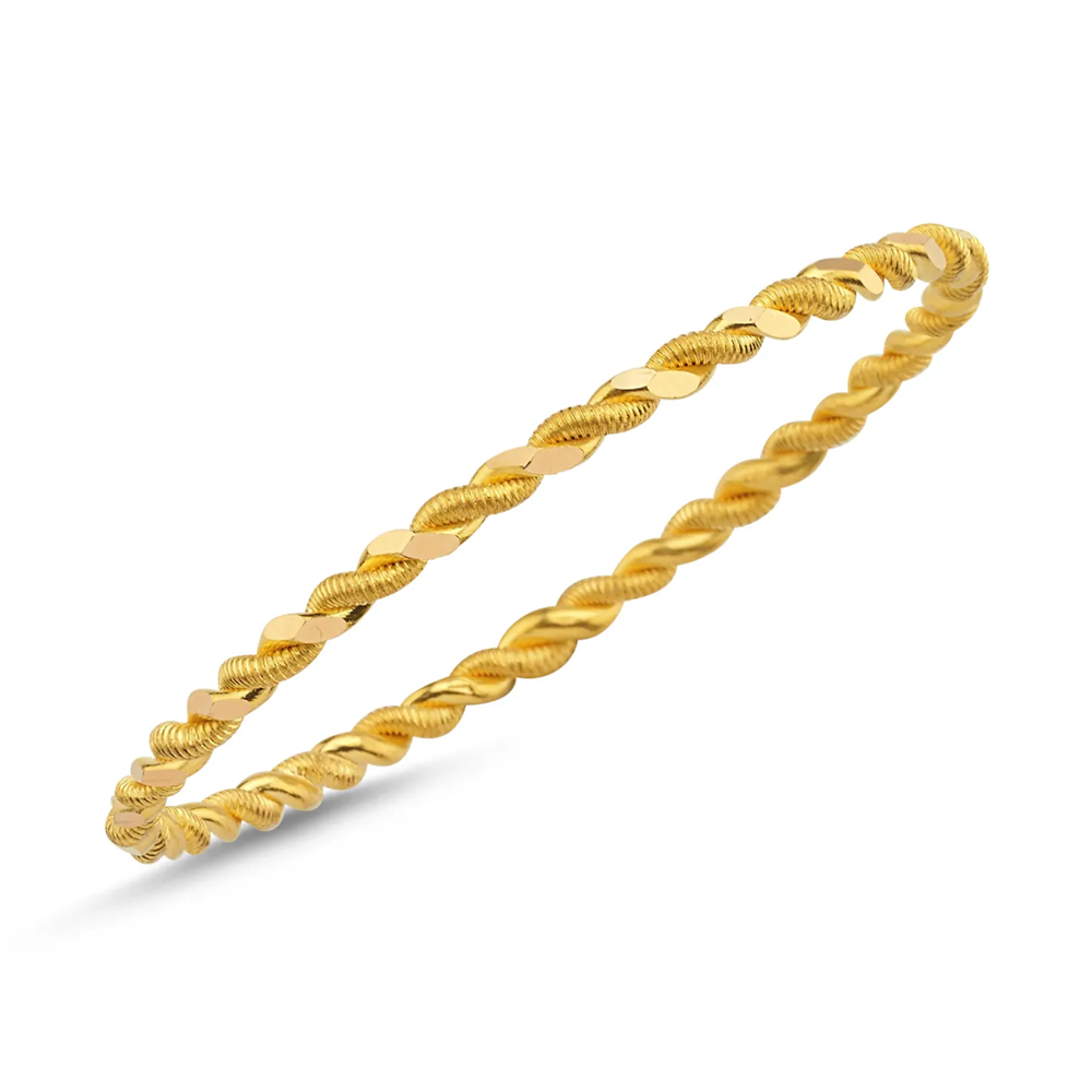 22 Ayar İkili Burma Altın Bilezik 40 Gr