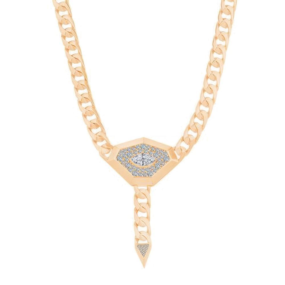 Taşlı Tasarım Gurmet Zincir 45Cm-7Mm