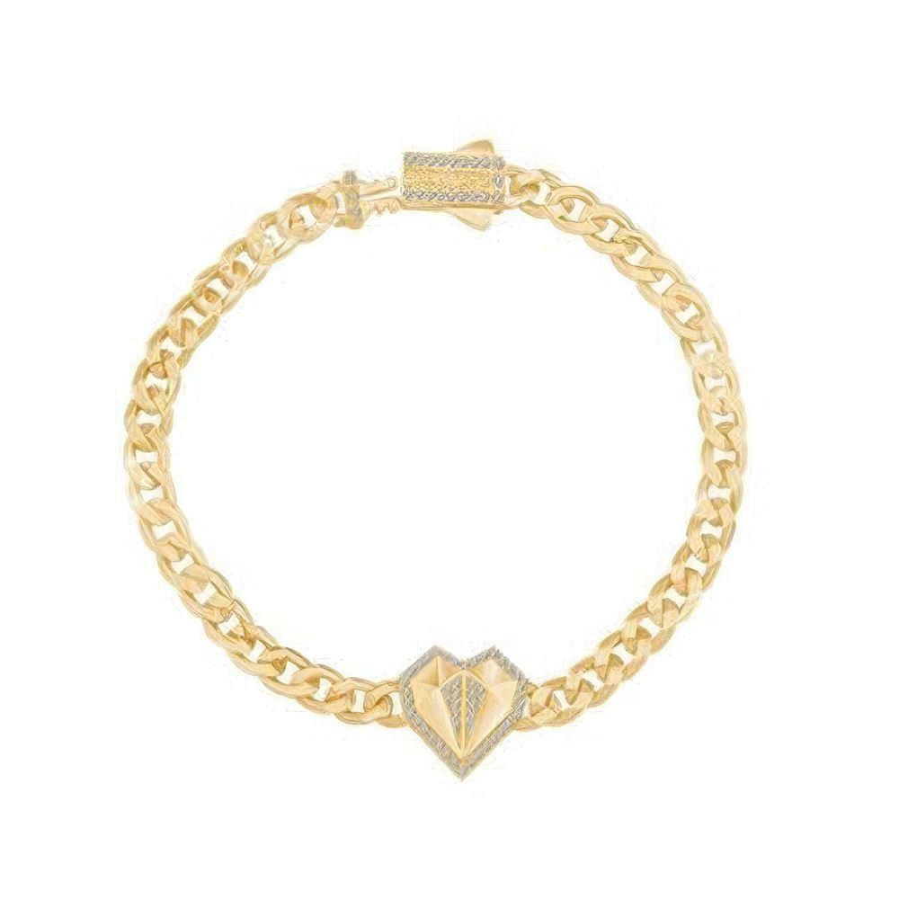 Taşlı Kalp Gurmet Bileklik 18CM