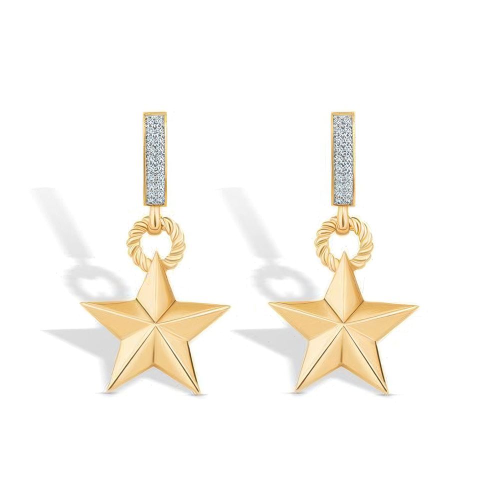 Yıldız Altın Küpe