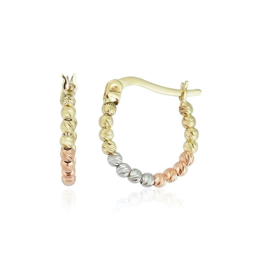 Altın Top Halka Küpe