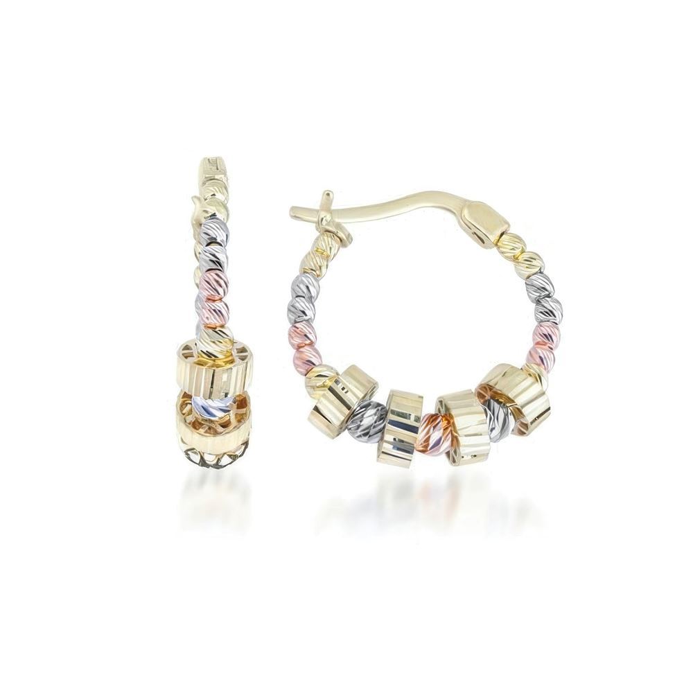 Kalemli Top Top Halka Küpe