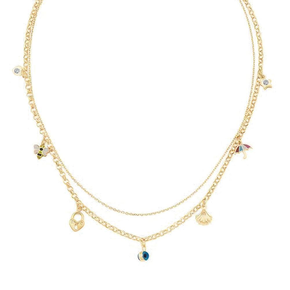 Nazar Boncuklu Şans Kolye 50 Cm Zincir