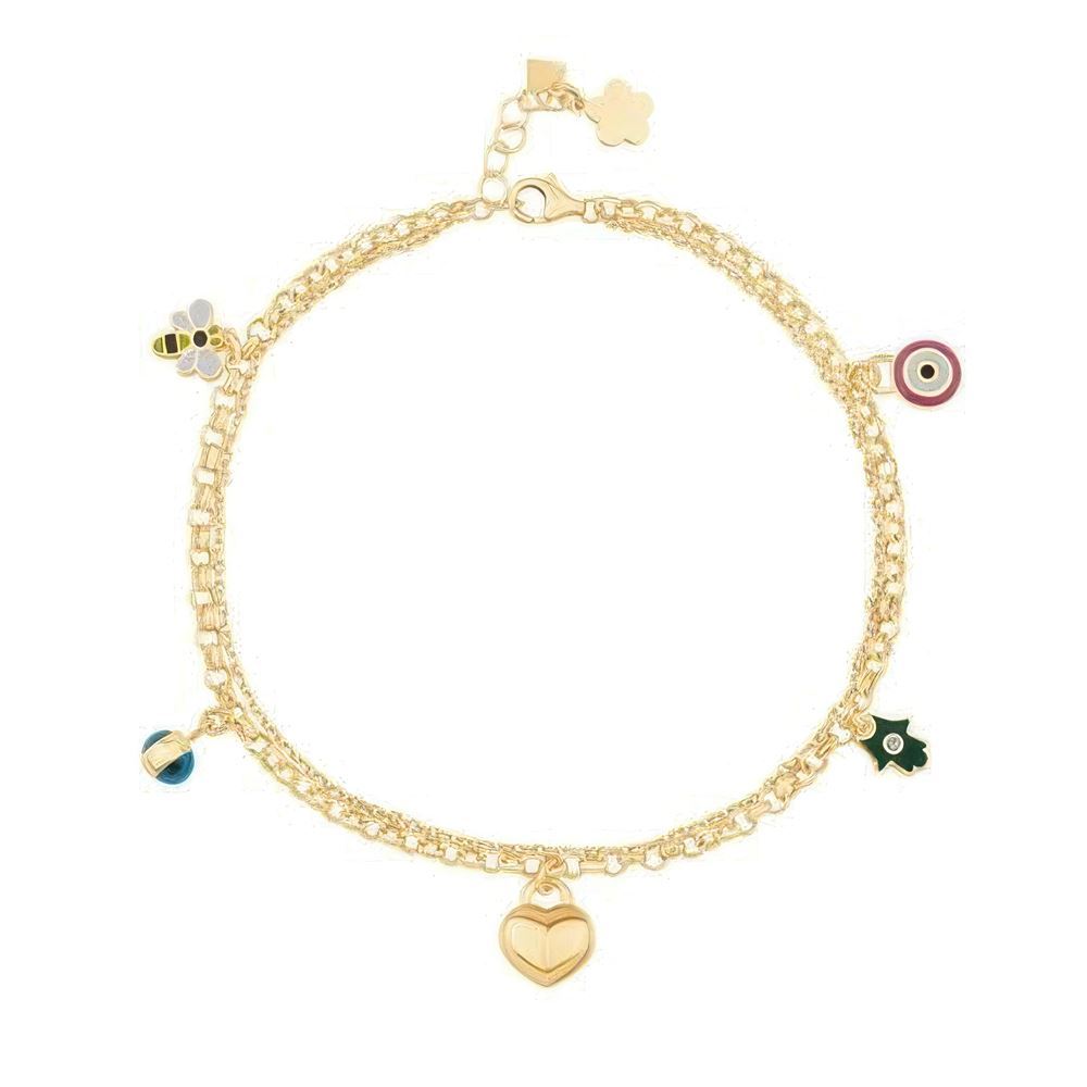 Kalp Şans Altın Halhal