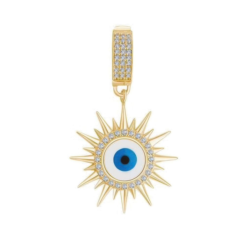 Nazar Boncuklu Güneş Charm