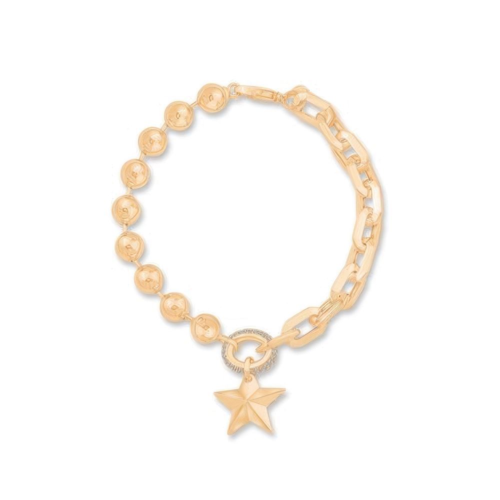 İtalyan Top Zincir Yıldız Bileklik 18CM