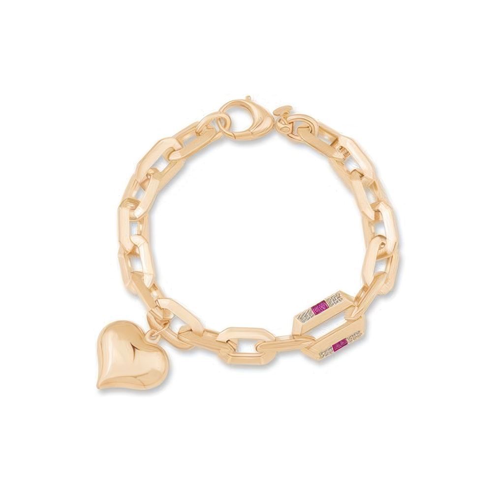 İtalyan Tasarım Balon Kalp Bileklik 18CM