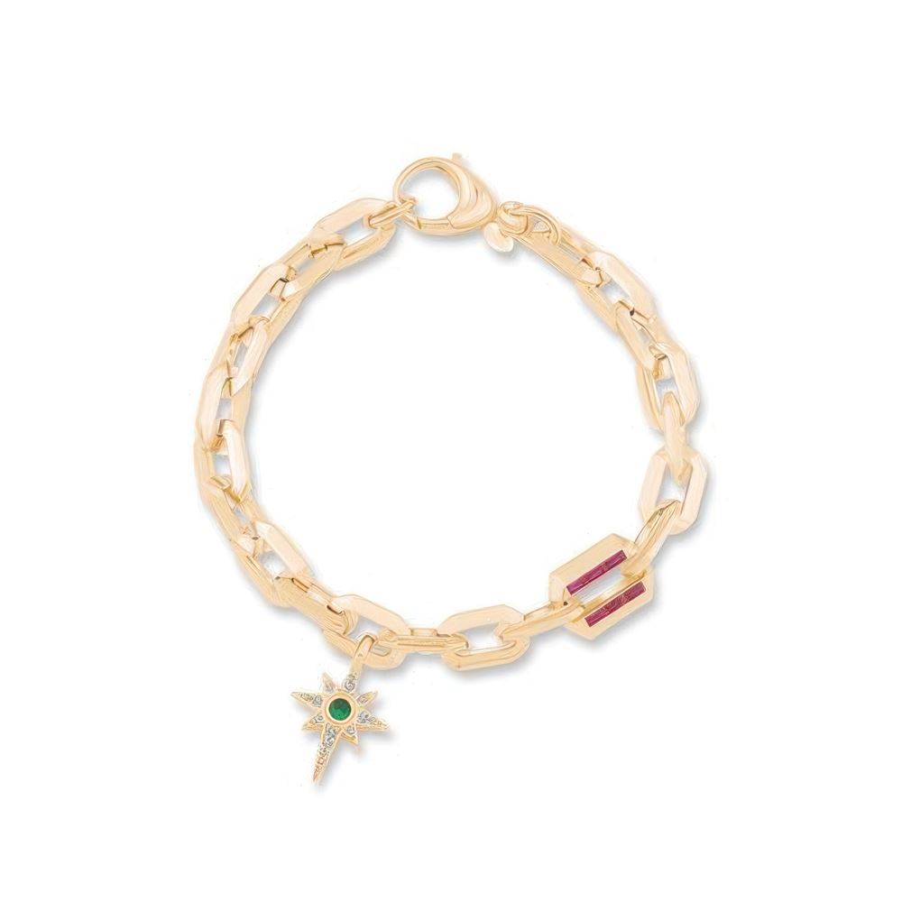 İtalyan Tasarım Kuzey Yıldızı Bileklik 18CM