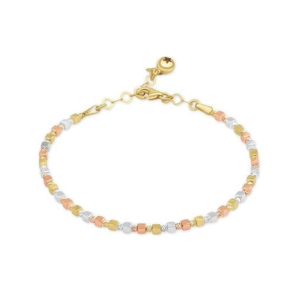 Altın Küp Trend Bileklik 18CM