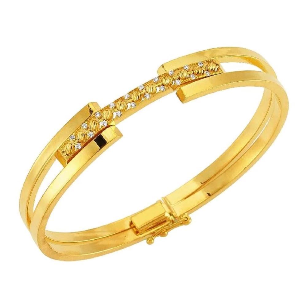 22 Ayar Kaburgalı Altın Bilezik (Zamansız Tasarım)