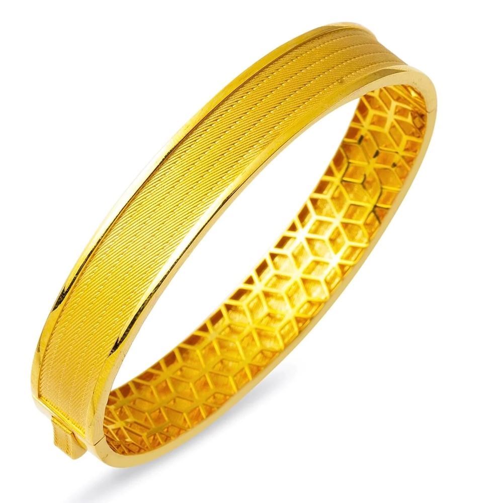 22 Ayar Hasır Altın Kelepçe Bilezik (Standart Model)