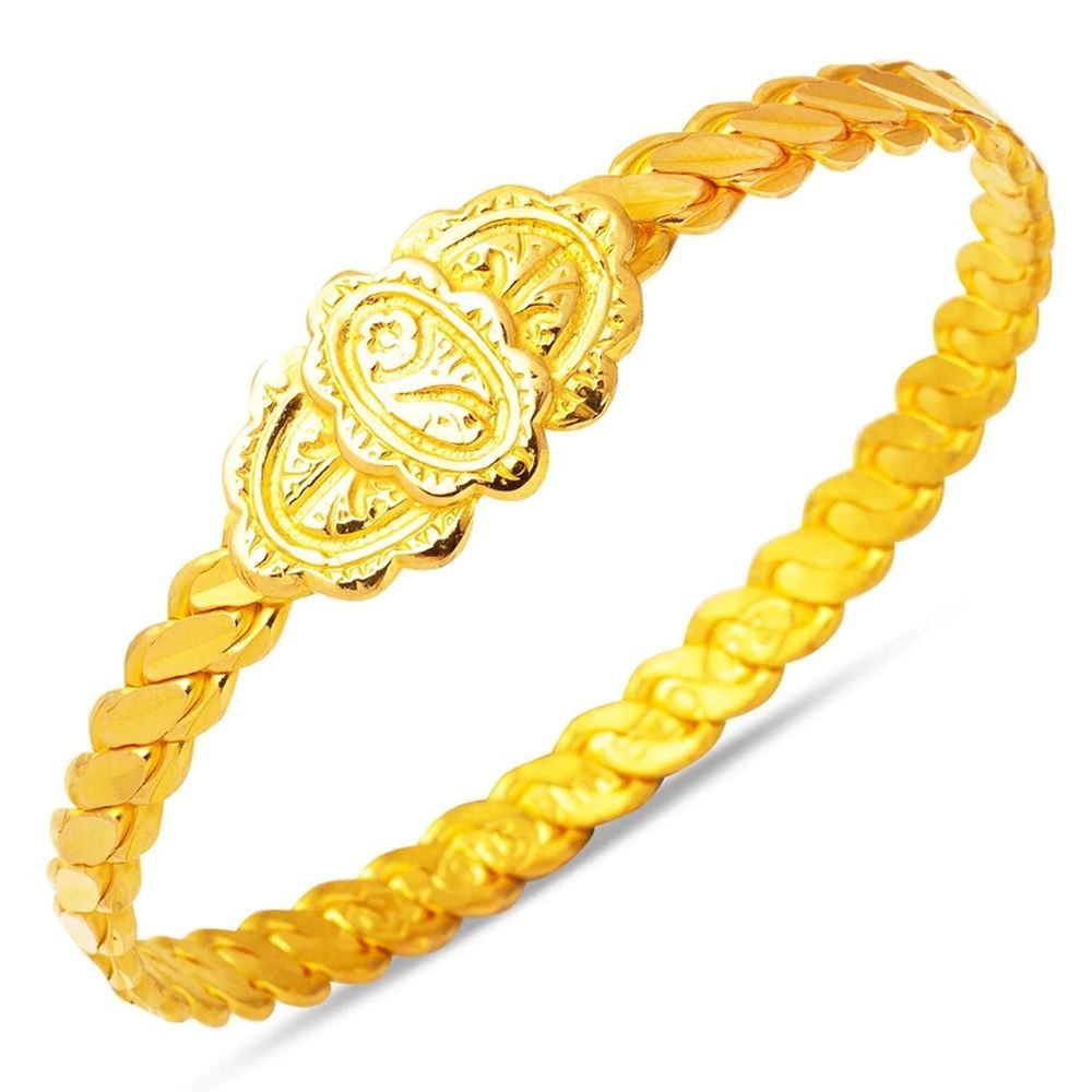 22 Ayar Erzurum Burma Kilitli Altın Bilezik (Standart Model)