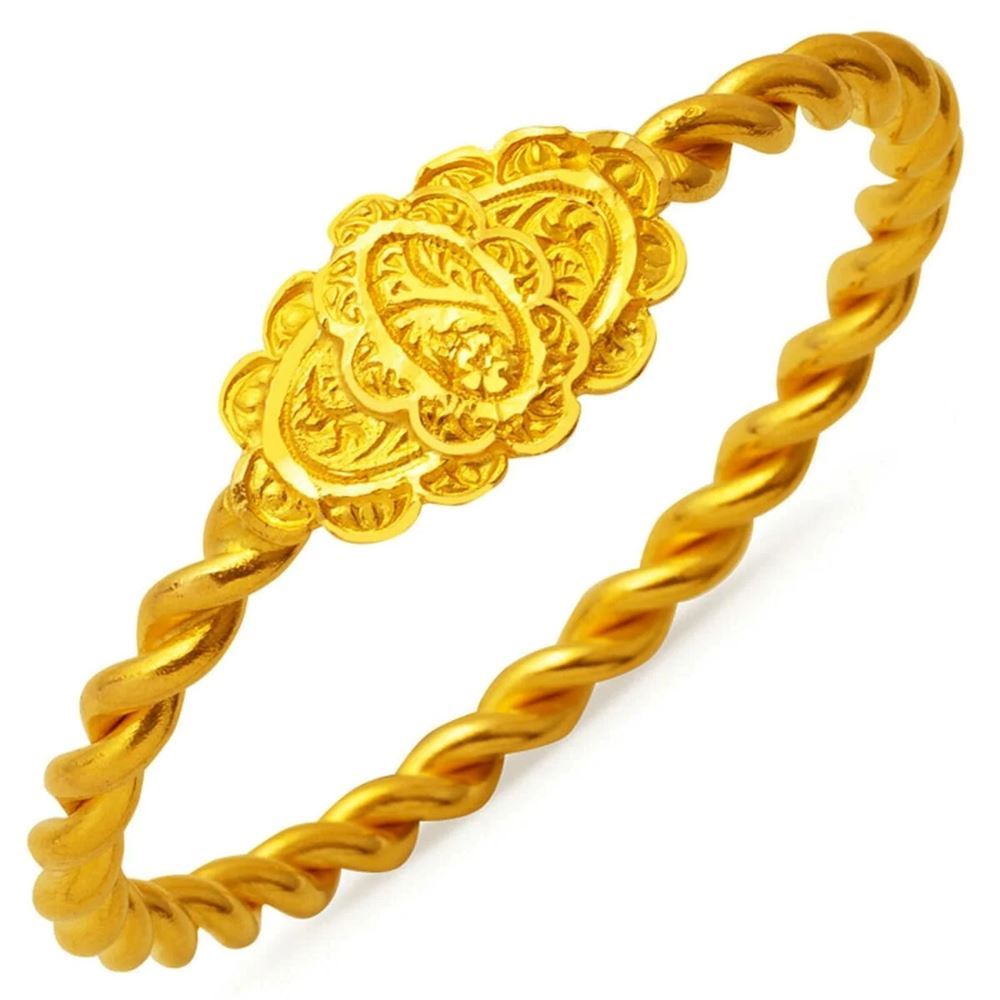 22 Ayar Tokalı Erzurum Burma Altın Kelepçe Bilezik (Güvenli Kilit)