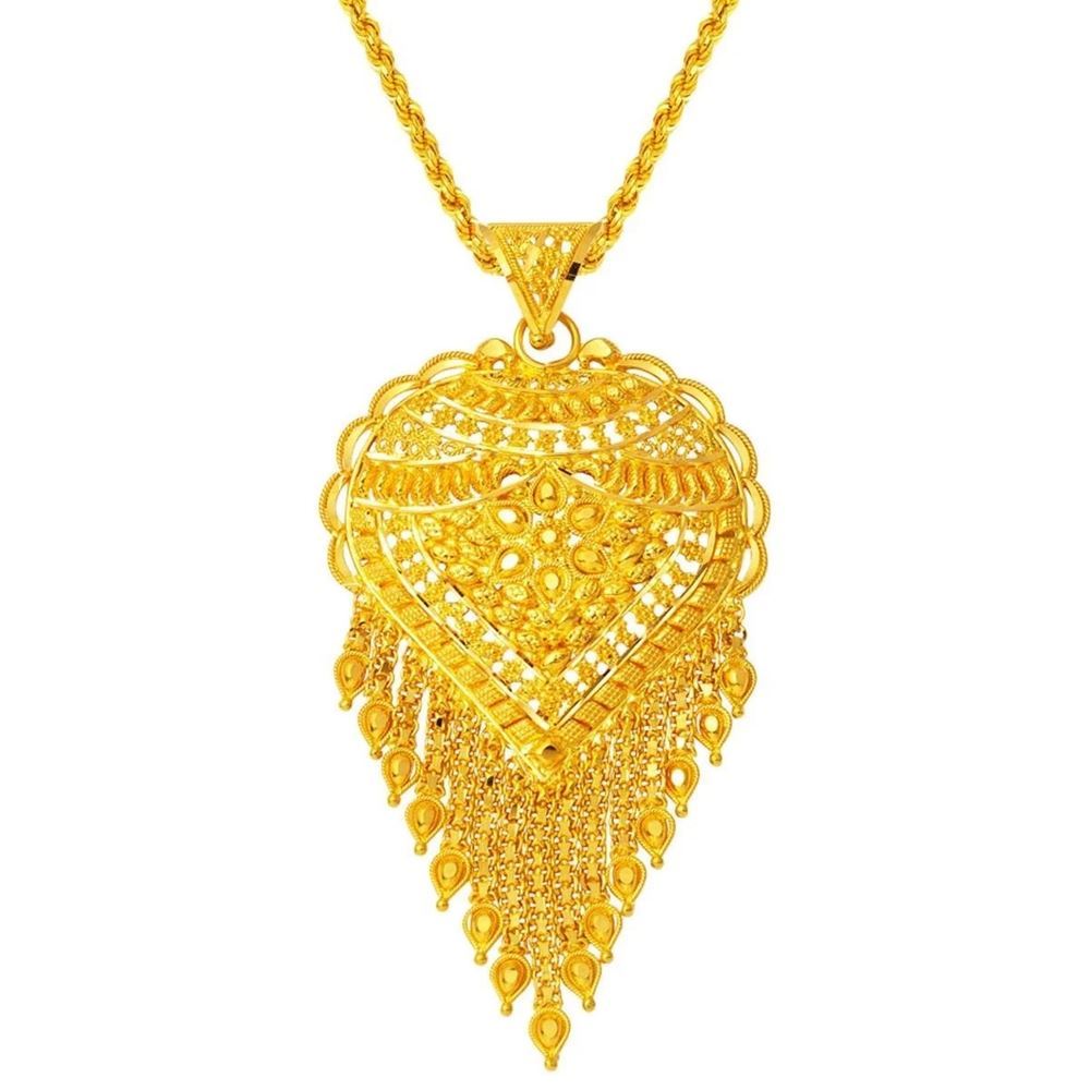 22 Ayar Hint İşi Altın Kolye Özel Tasarım 35