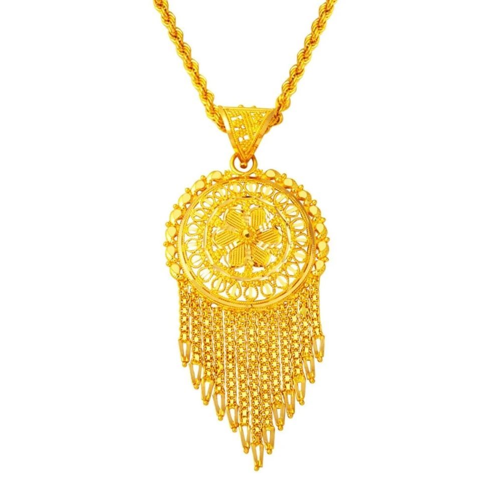 22 Ayar Hint İşi Altın Kolye Özel Tasarım 32
