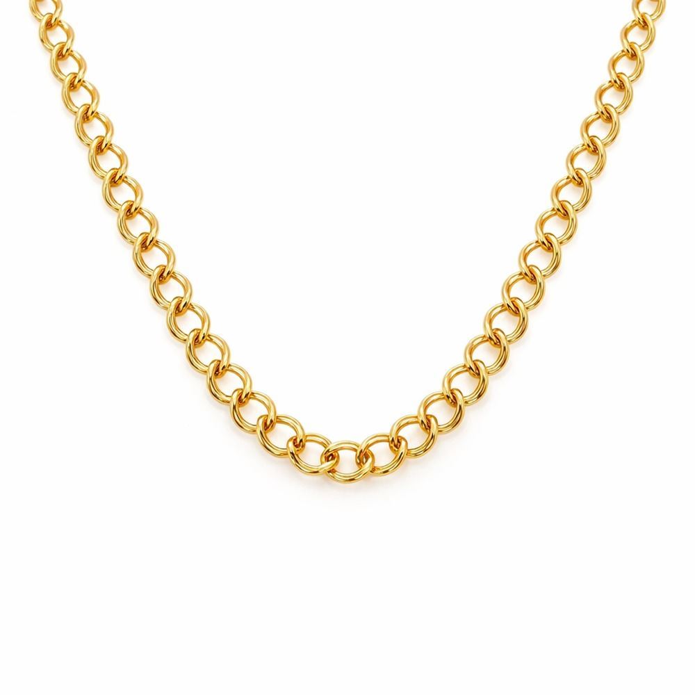 22 Ayar Samanyolu Altın Zincir 50 cm Modern Kolye